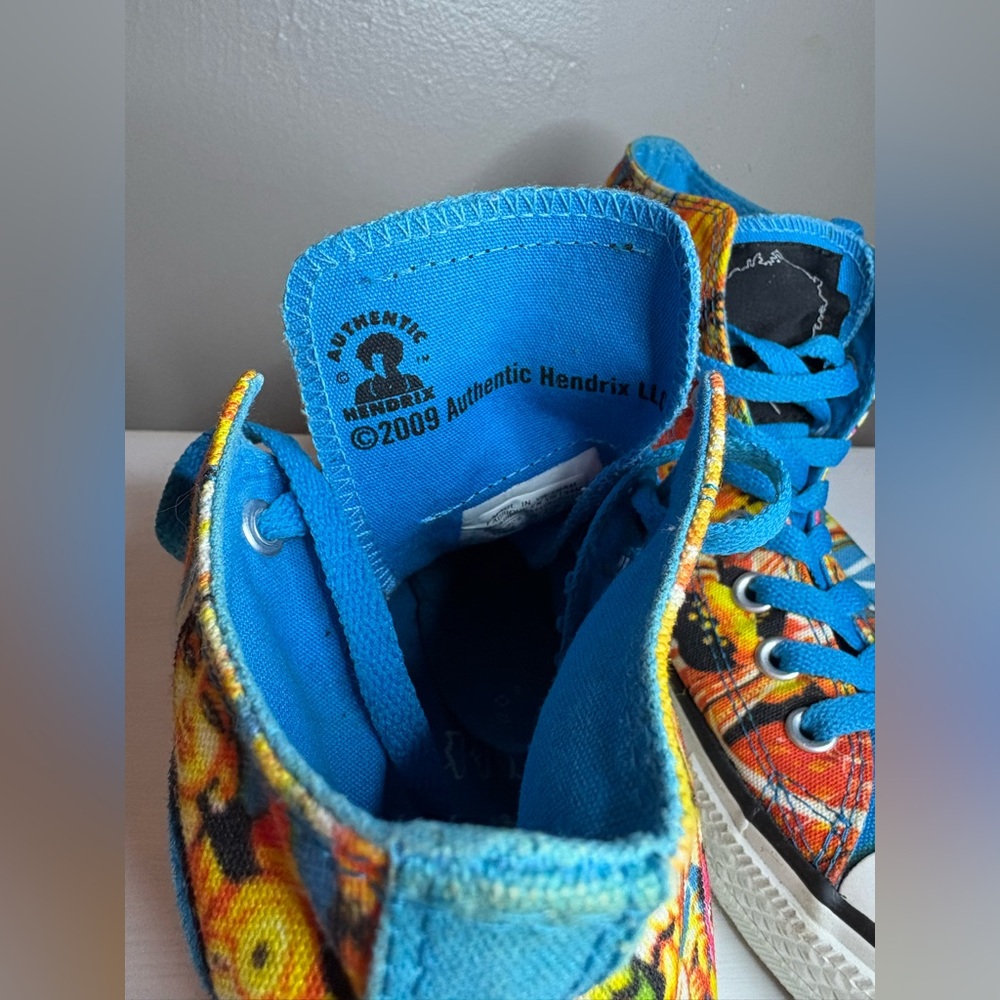 Rare pair of Jimi Hendrix high top converse - Picture 6 of 10